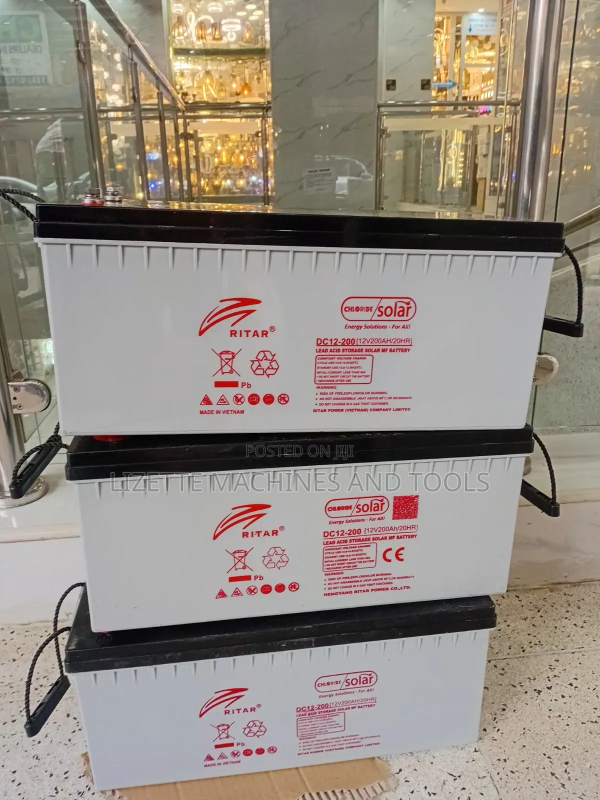 Ritar 200ah Maintenance-Free Solar Battery 12v