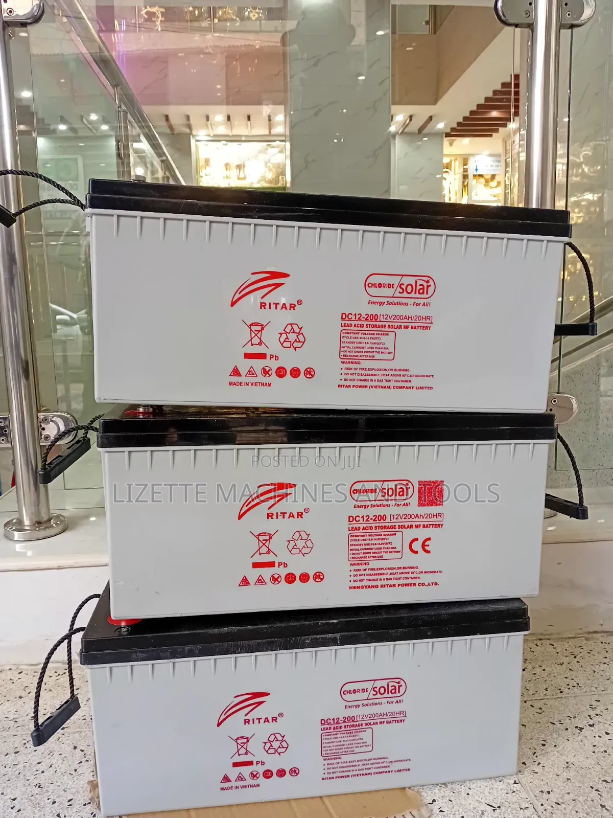 Ritar 200ah Maintenance-Free Solar Battery 12v
