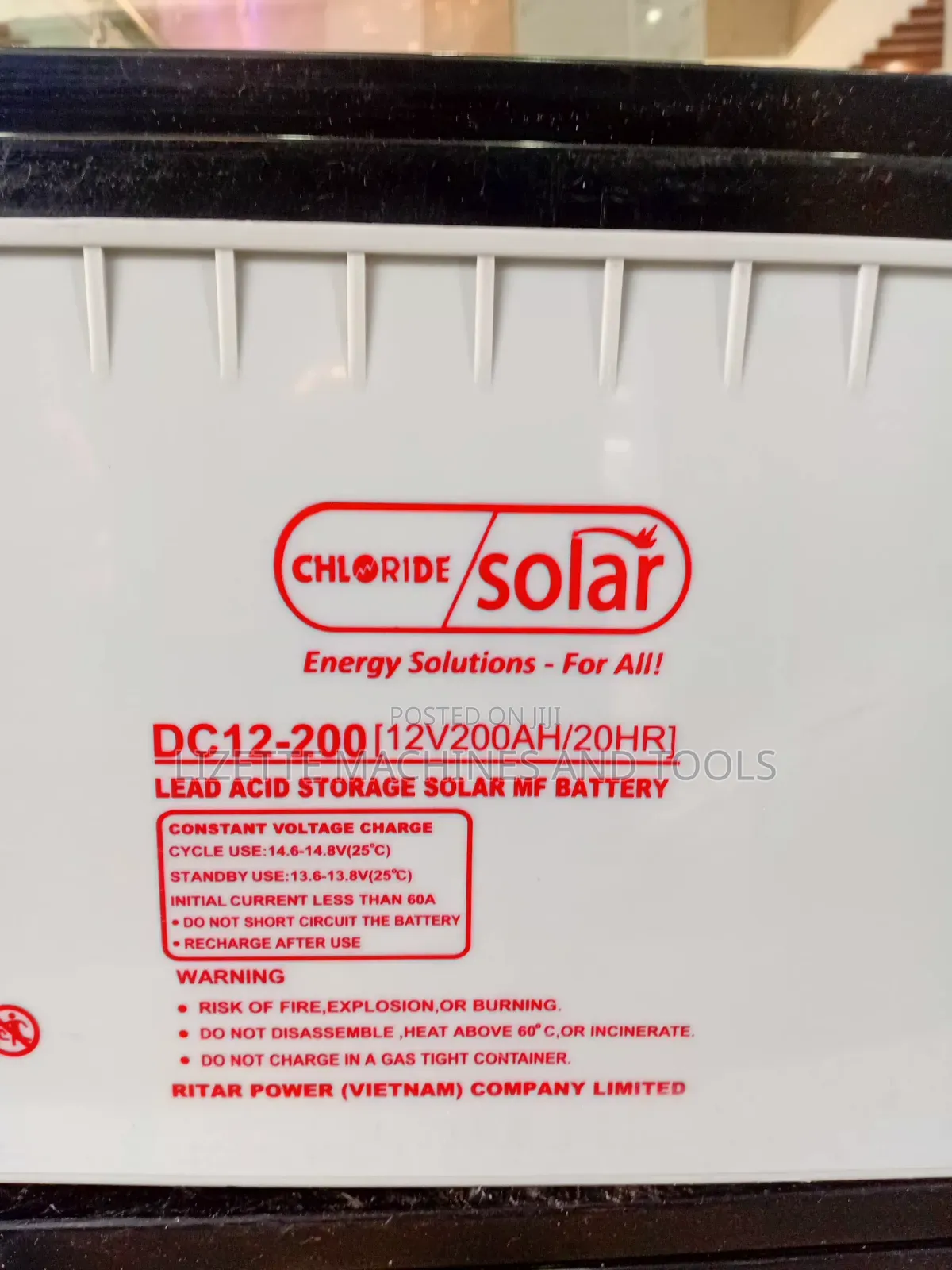 Ritar 200ah Maintenance-Free Solar Battery 12v