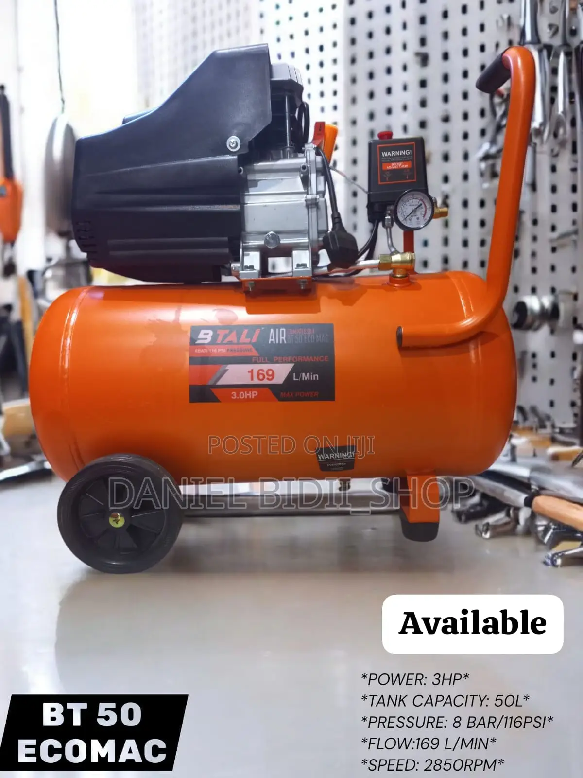 Bt50 Eco Mac Direct Air Compressor 50ltrs 8bar