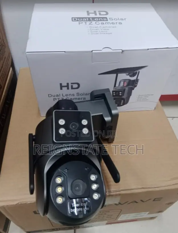 4mp Ubox Dual Lens Wifi Solar Powered Outdoor Camera