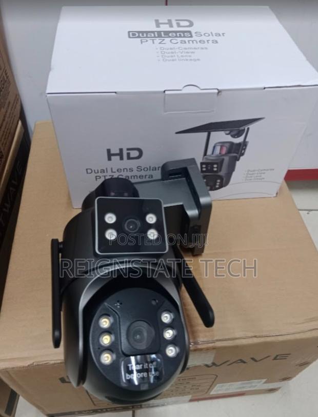 4mp Ubox Dual Lens Wifi Solar Powered Outdoor Camera