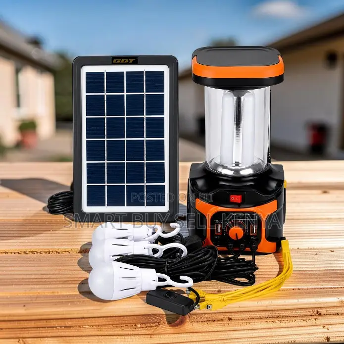 Dat-at 9016b High Capacity Home Solar Lighting Kit With Usb Charging