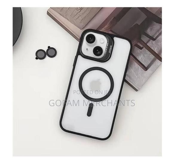 iPhone 15 Phone Case, Compatible Stand Bracket Transparent Case - thumbnail 2