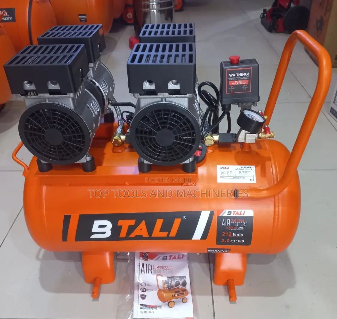 Bt 50 Ofac 2hp 50ltrs Oil Free Double Block Compressor Silent