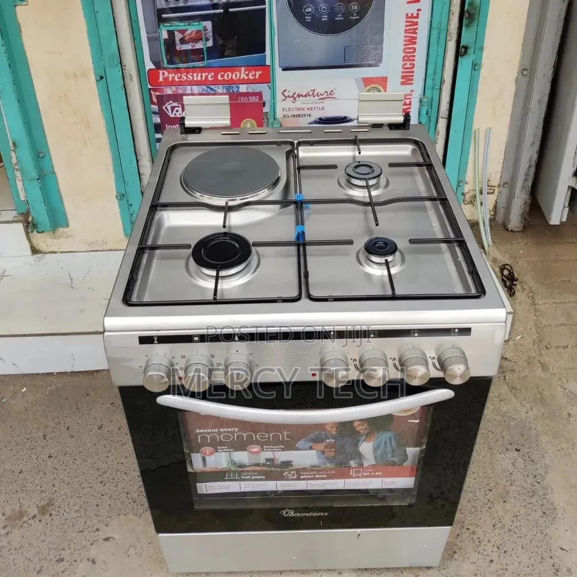 Ramtons Cooker 3g+1e 60x60cm Rc610 (Stainless Steel)