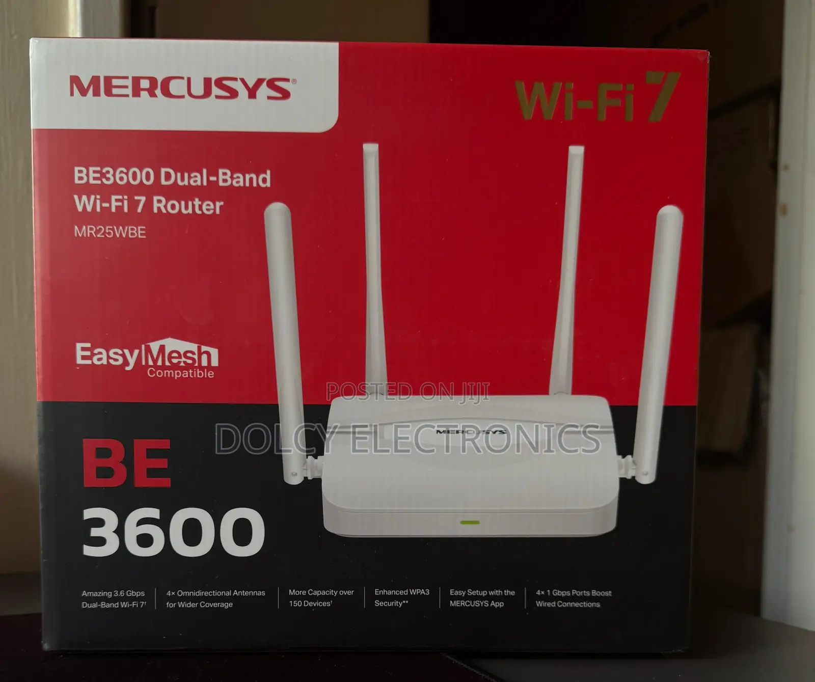 Mercusys Mr25wbe Be3600 Dual-Band Wi-Fi 7 Router