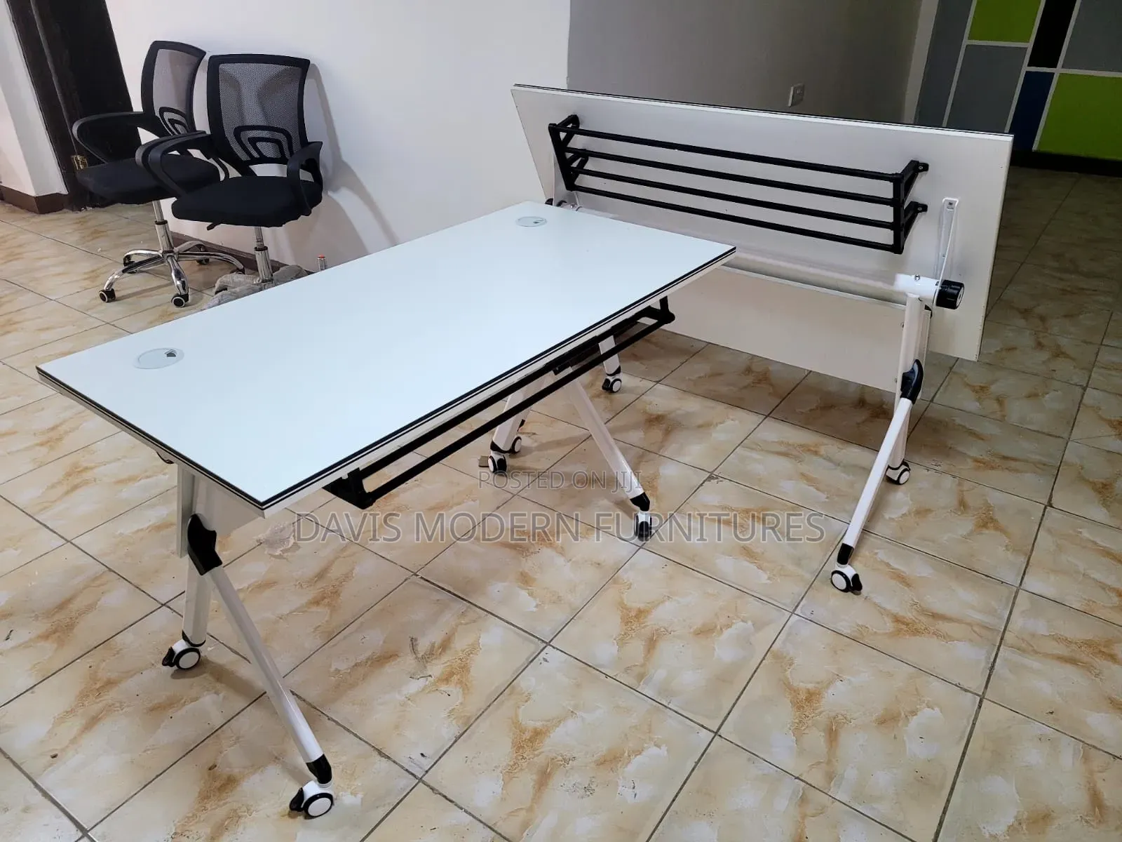Mobile Flip-Top Training Table
