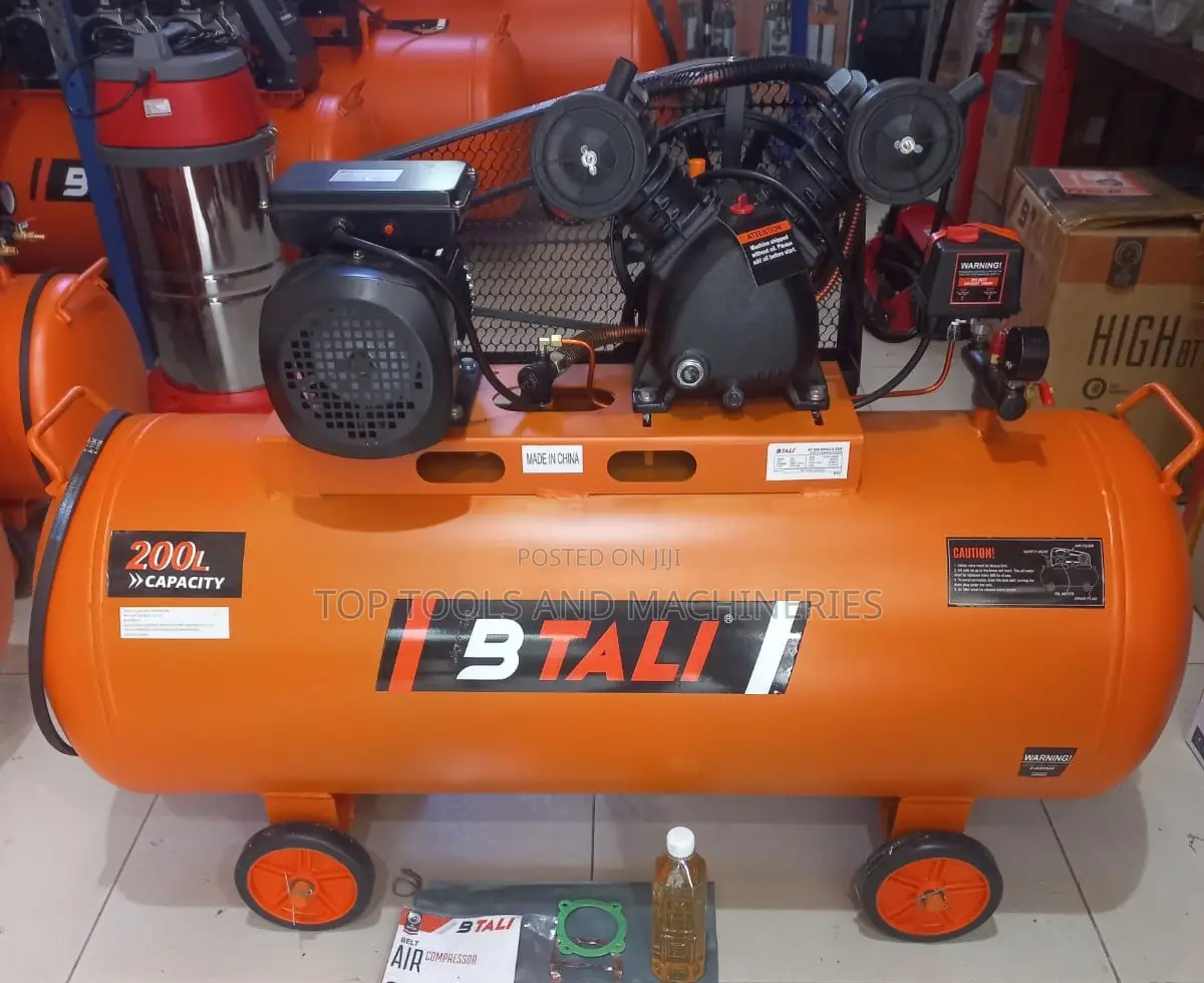Bt 200bdac 200ltrs 2piston 3hp Belt Driven Air Compressor