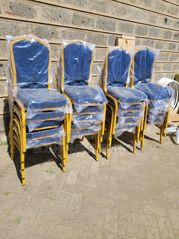 Blue - Gold Banquet / Event Chair - main view