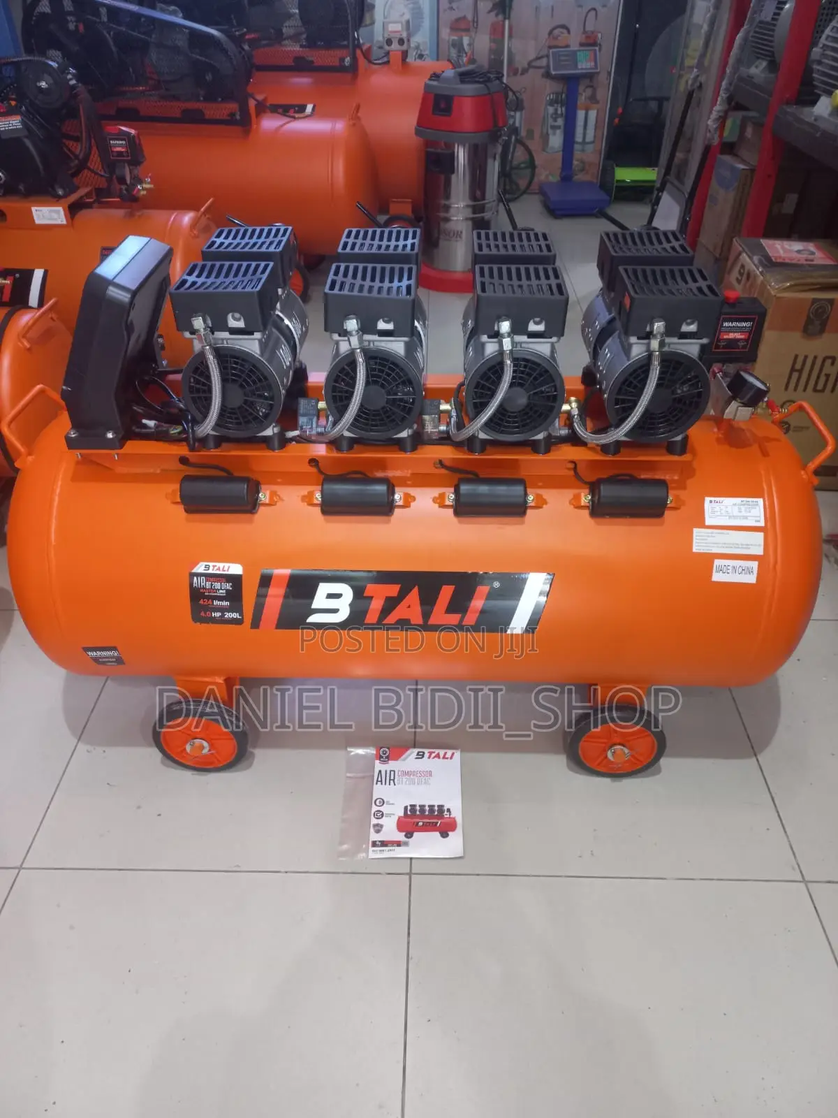 Bt200 Ofac Oil Free 4 Block Compressor Silent 200ltrs 4block 4hp