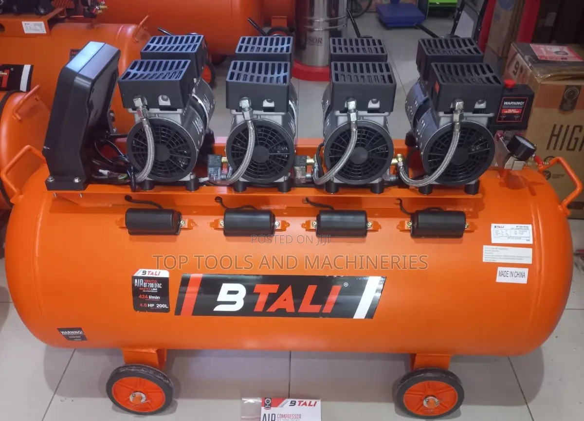 Bt200 Ofac Oil Free 4hp 200 LTRS 4 Block Compressor Silent