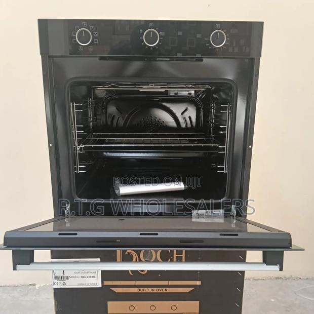 Roch 78l Built-in Oven Black – Turbo Fan 7 Functions