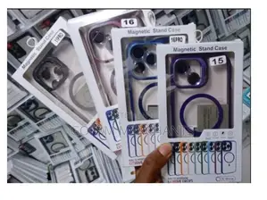 iPhone 15 Premium Magnetic Case With Camera Lens Protection - Purple