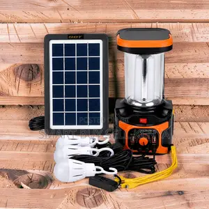 Dat-at 9016b Durable Build Home Solar Lighting Kit With Fm Radio