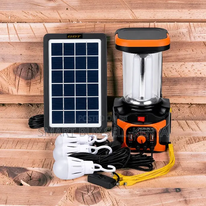 Dat-at 9016b Durable Build Home Solar Lighting Kit With Fm Radio