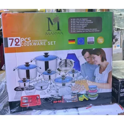 Marwa Germany 72pcs Stainless Steel Cookware Set Induction