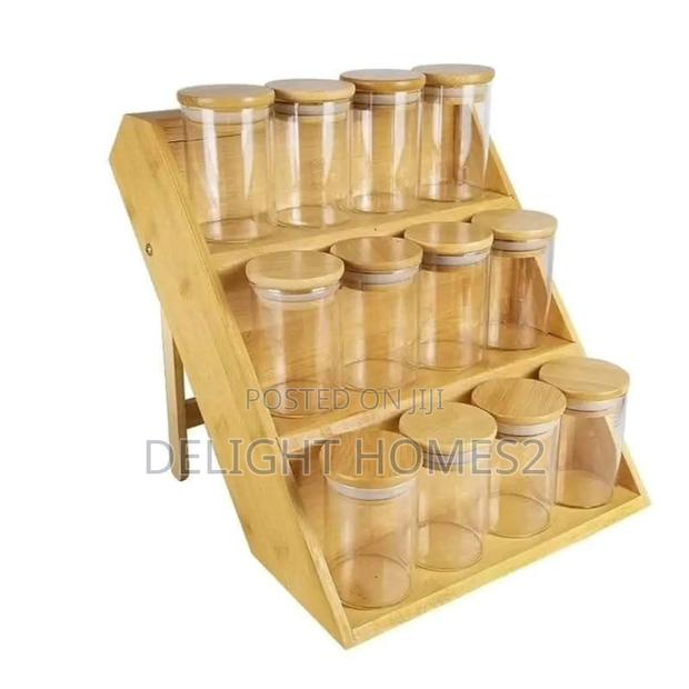 3 Tier Bamboo Spice Rack_ele - thumbnail 2