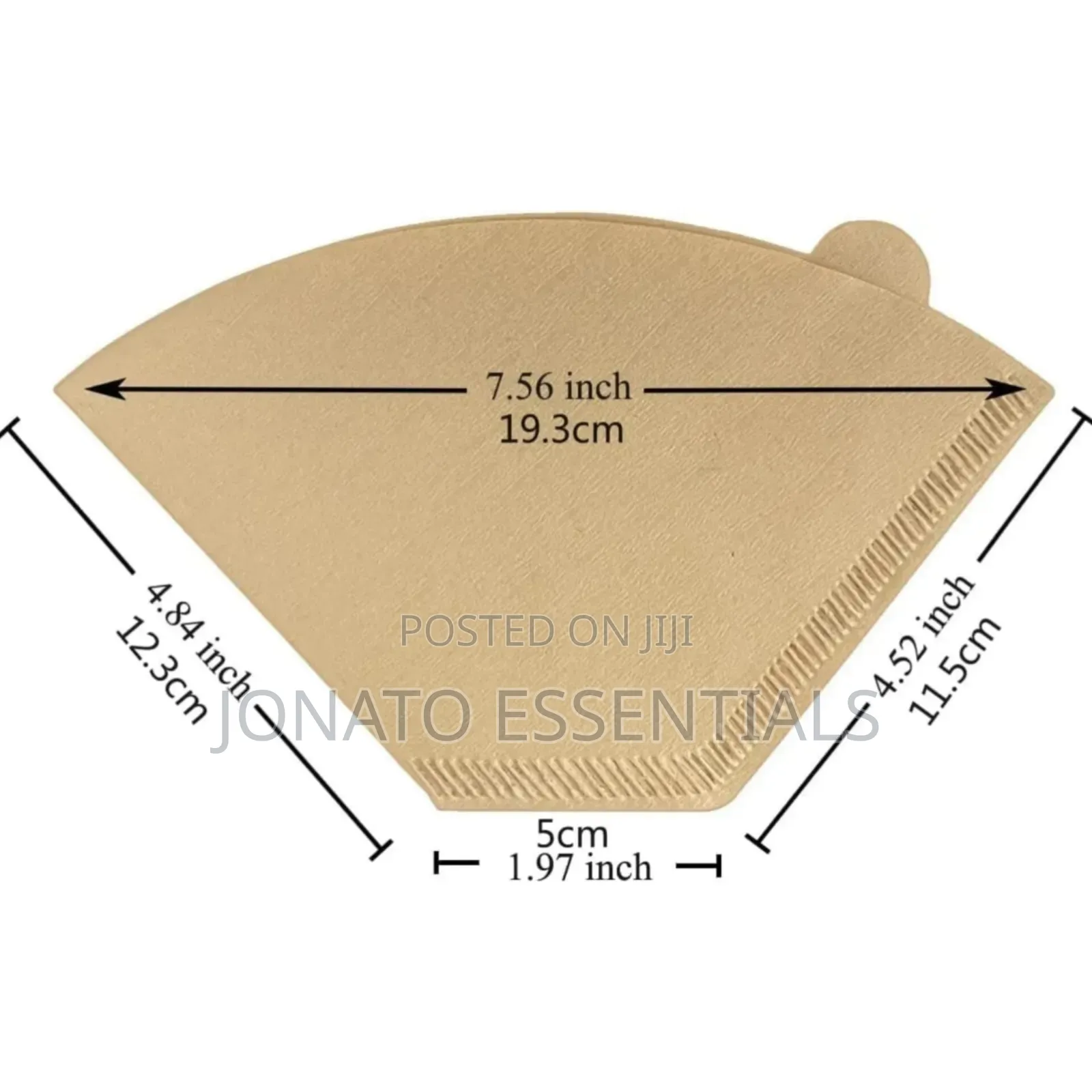 Coffee Filter Paper Size 02 (50pcs) - Unbleached Brown Filters