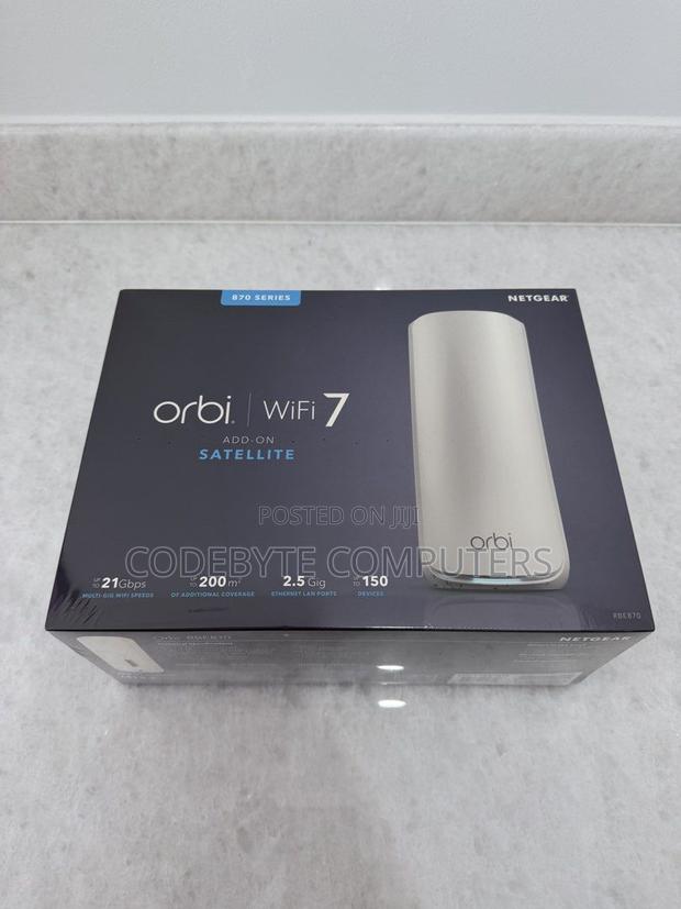 Netgear Orbi Rbe870 Wifi 7 Router Add-on Satellite