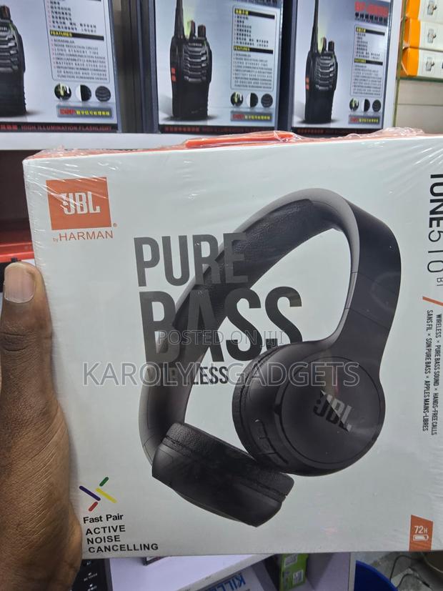 JBL Tune 510bt Wireless Headphones Pure Bass Bluetooth