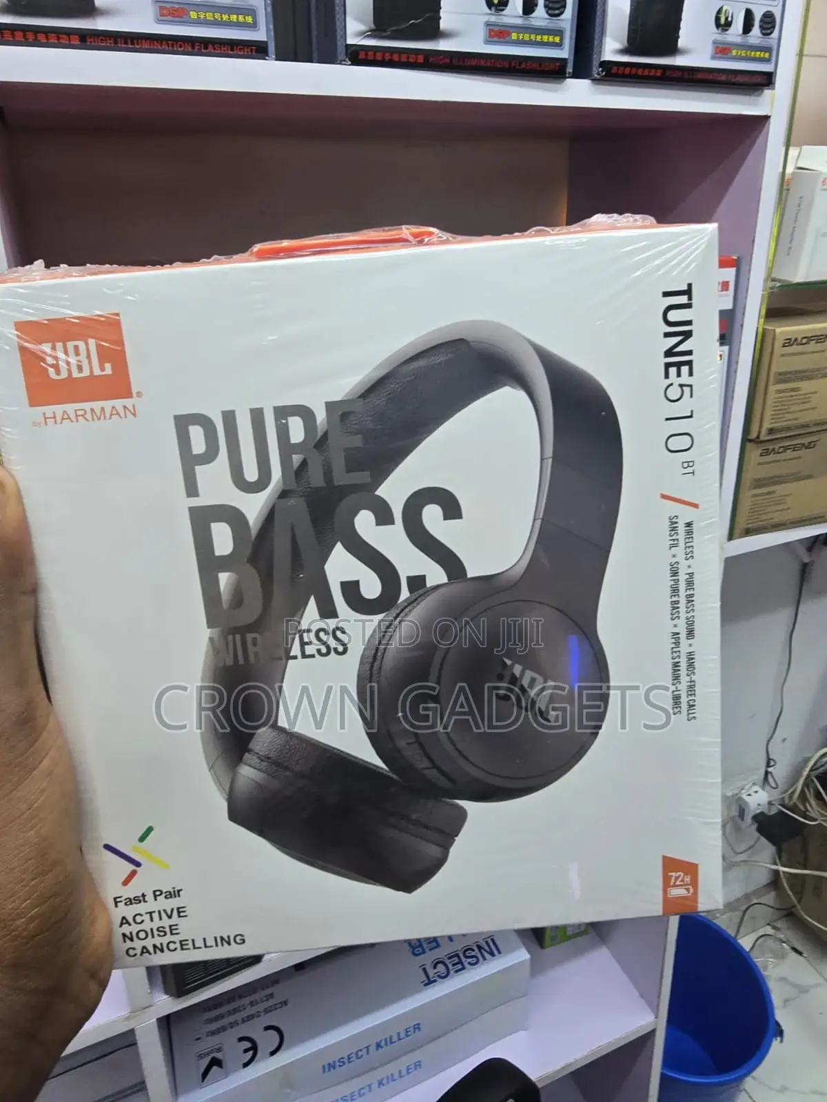 JBL 510bt Bluetooth Headphones 40h Battery Fast Charge