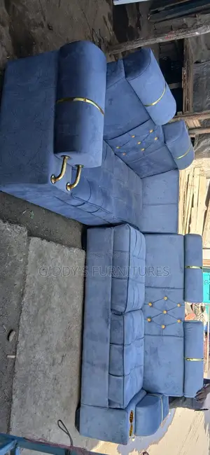 Blue Sofa Set