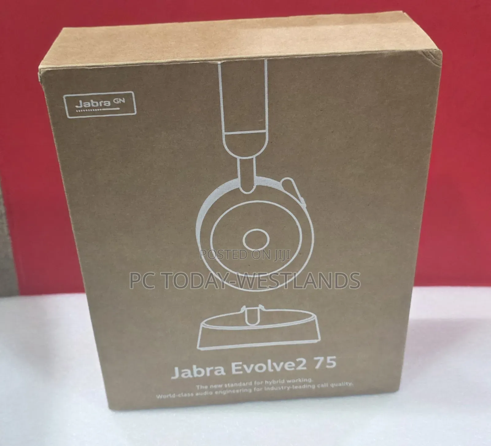 Jabra Evolve2 75 Wireless Headphones - Charging Headset Stand, Usb-A