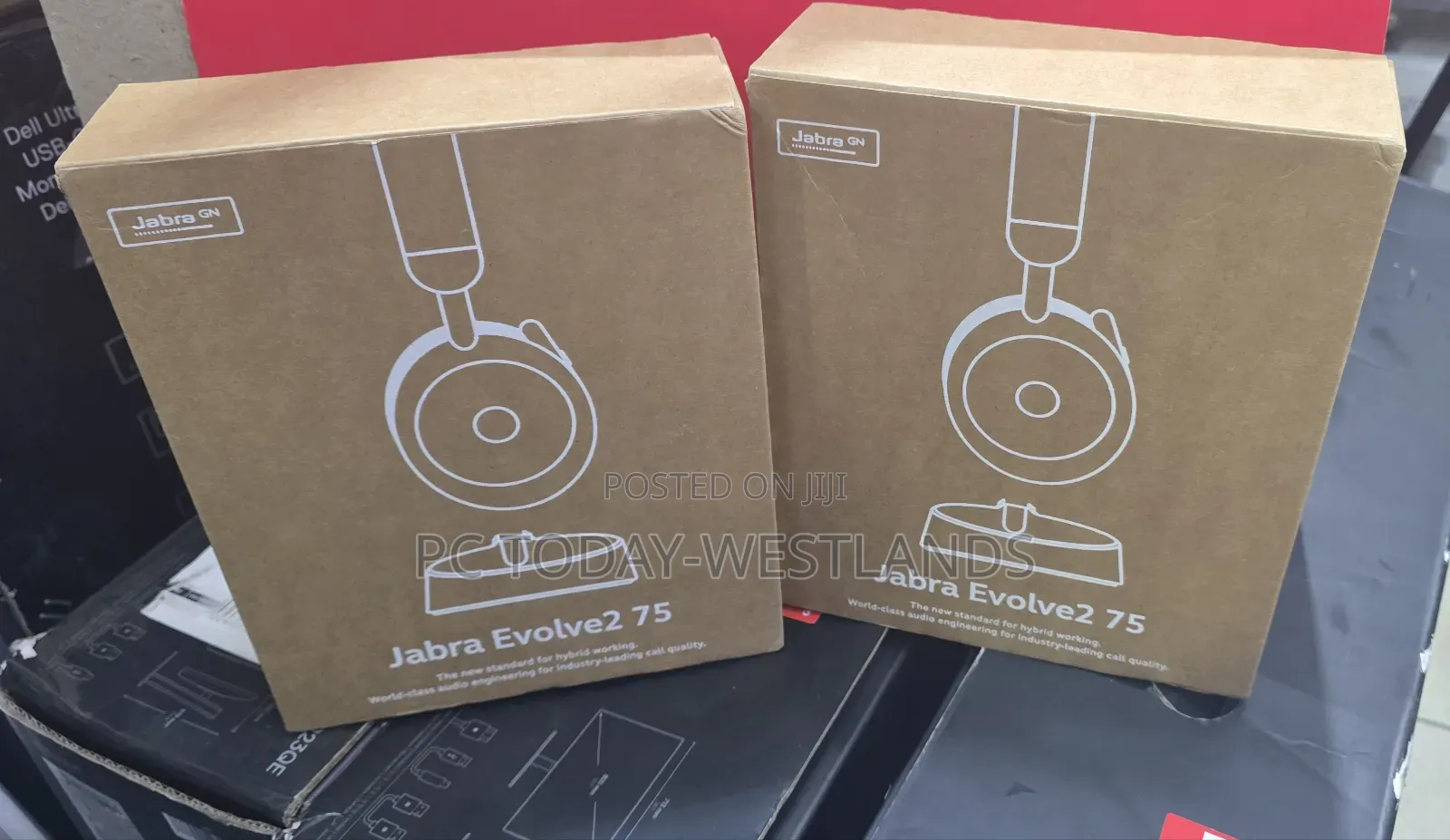 Jabra Evolve2 75 Wireless Headphones - Charging Headset Stand, Usb-A