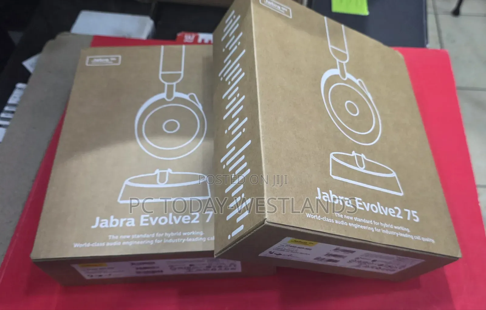 Jabra Evolve2 75 Wireless Headphones - Charging Headset Stand, Usb-A