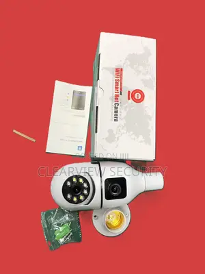 V380 Dual Lens Bulb PTZ Camera – Wifi Smart Security Camera