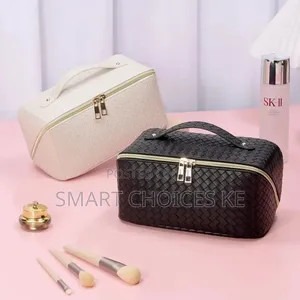 Woven Texture Cosmetic Bag