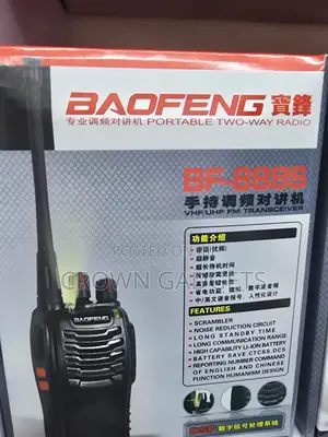 Baofeng Bf-888s Portable Radio With Charger Flashlight
