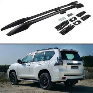 Prado Black Aluminum Alloy With Plastic Roof Mount Rails