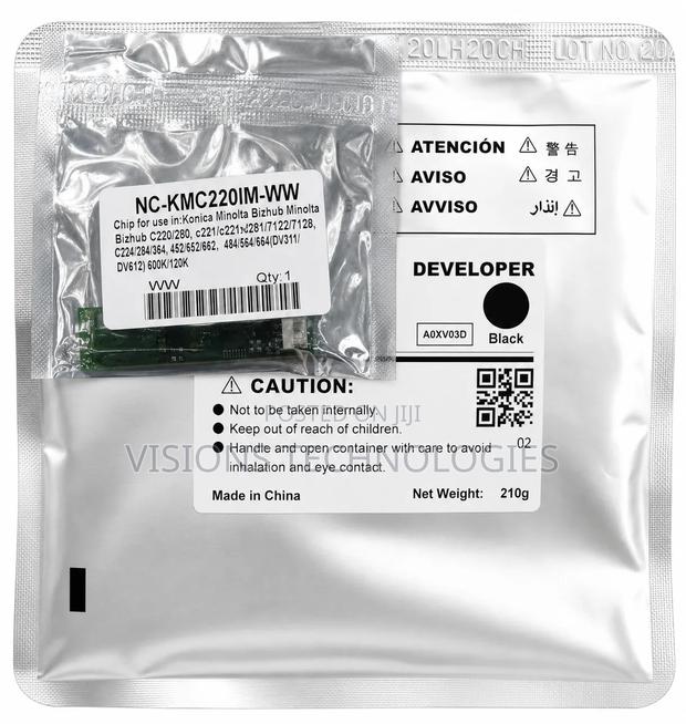 Developer Powder With Chipsets - For Konica C220