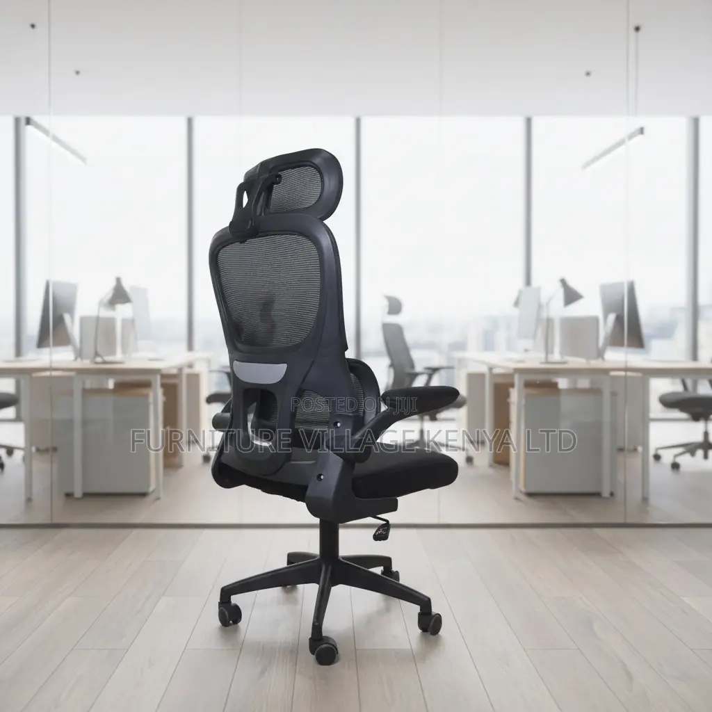 Adjustable Height Ergonomic Mesh Seat With Armrest