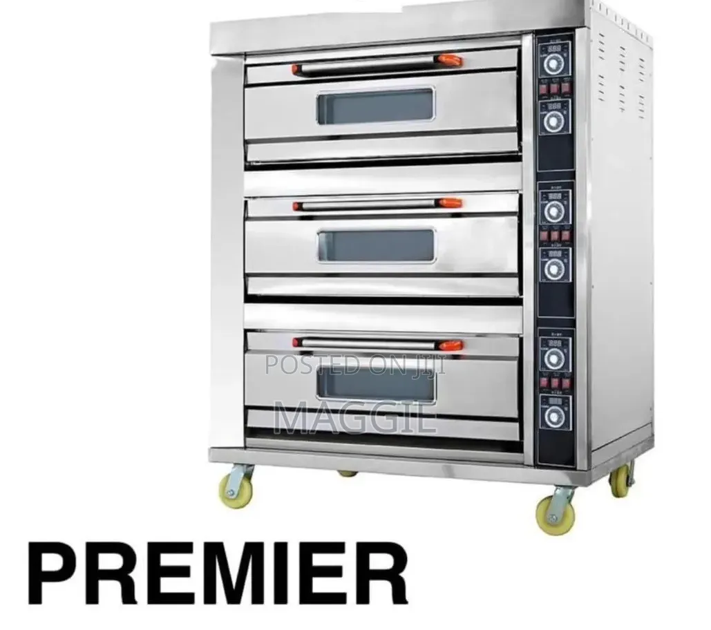 Commercial Electric Oven Three Deck Six Trays