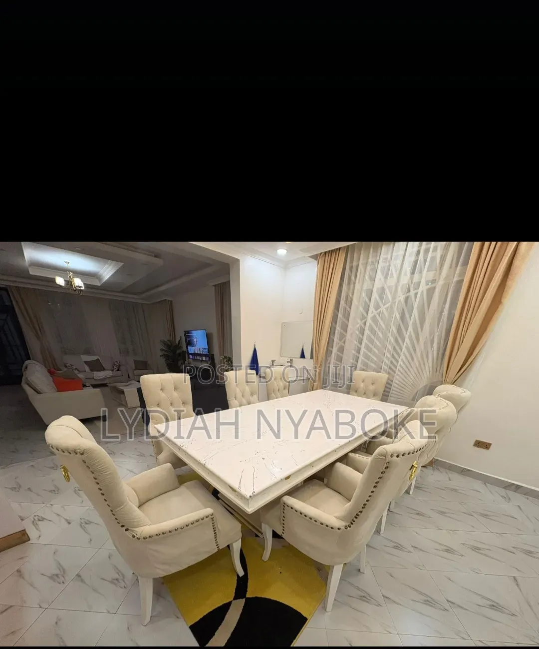 8 Seater Marble Top Dinning Set