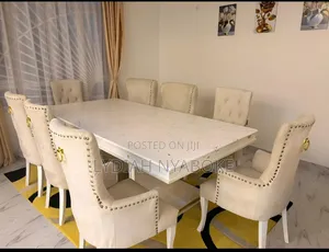 8 Seater Marble Top Dinning Set