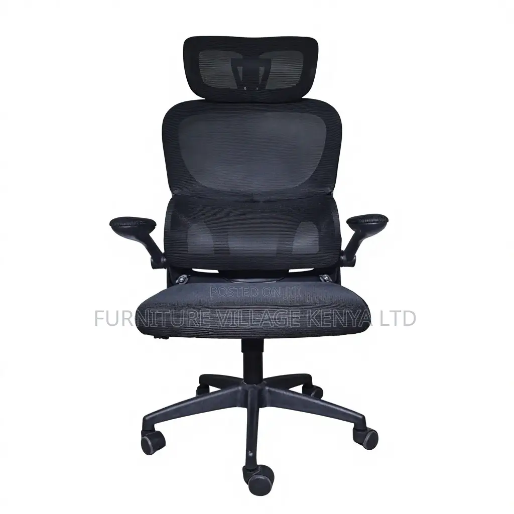 Adjustable Height Ergonomic Mesh Seat With Armrest