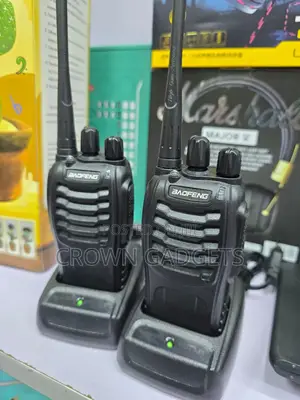 Bf-888s Portable Walkie Talkie Pair With Charger Light