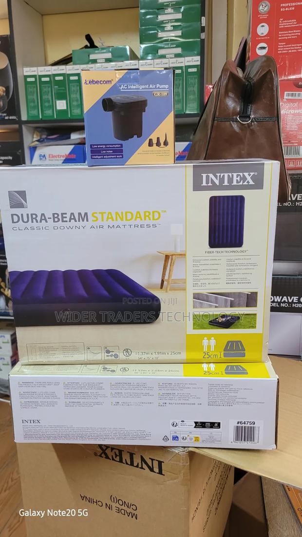 Intex Dura-Beam Standard Classic Downy Air Mattress, "4x6" - thumbnail 2