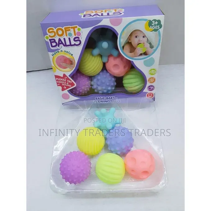 6 Pieces Colourful Soft Balls