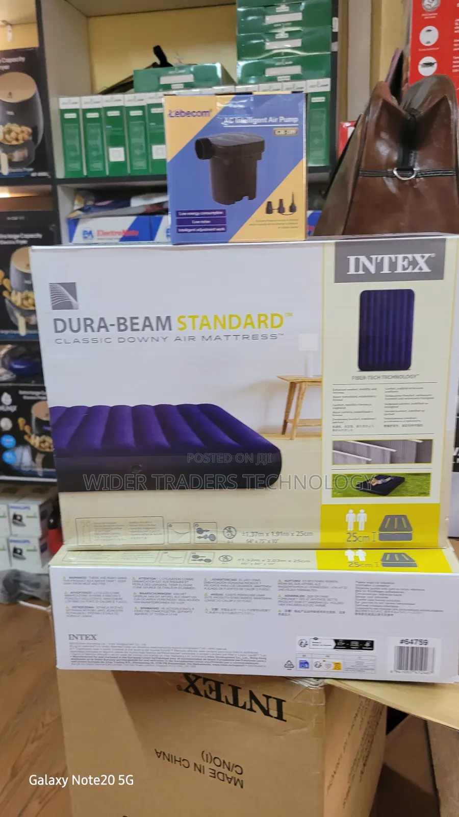 Intex Dura-Beam Standard Classic Downy Air Mattress, "4x6"
