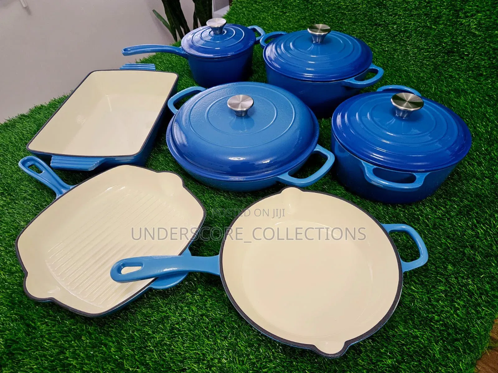 11 Pieces Cast Iron Pots