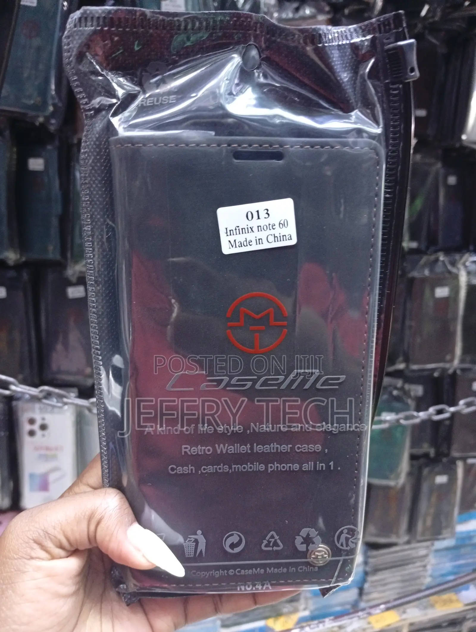 Infinix Note 60 Book-Style Flip Cover Folded Into a Kickstand