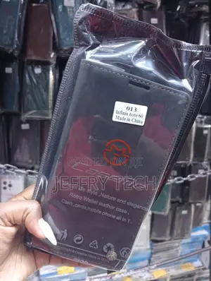 Infinix Note 60 Book-Style Flip Cover Folded Into a Kickstand
