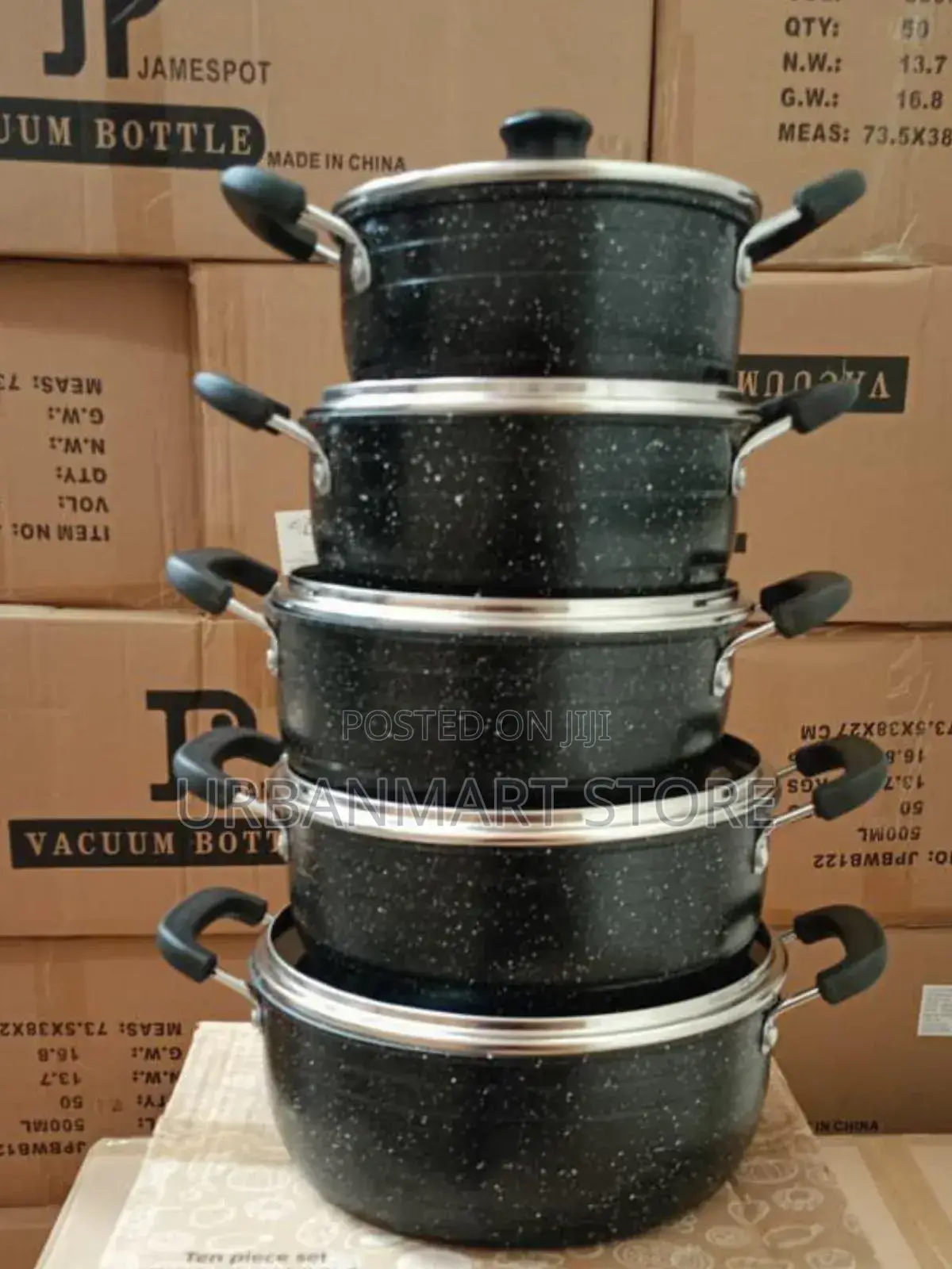 James Pot Wove 10 Piece Cooking Pot Set