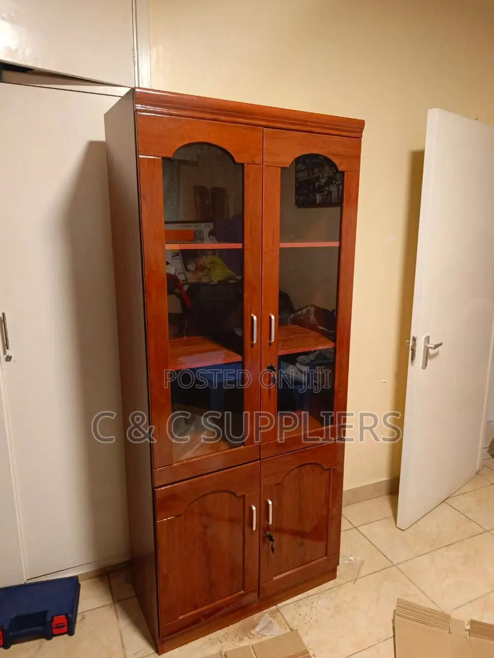 Office 2-Door Wooden Storage Cabinet