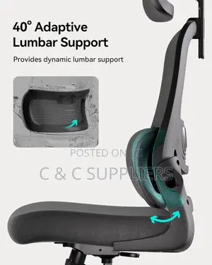 Ergonomic Office Chair With Flip-Up Armrest